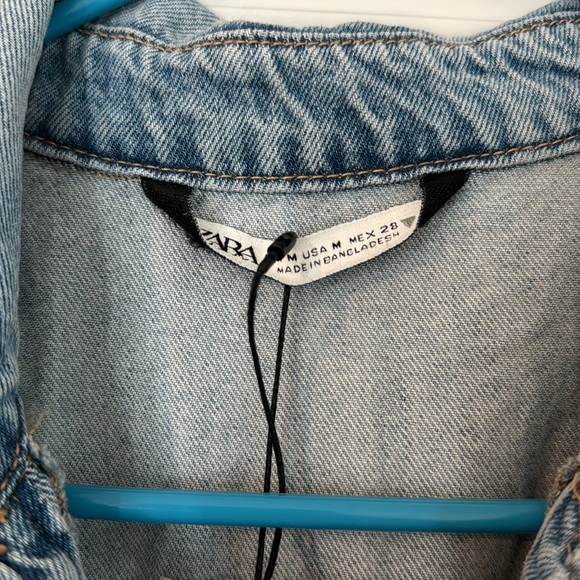 Zara Denim Maxi Dress NWT Size Medium - Picture 11 of 13